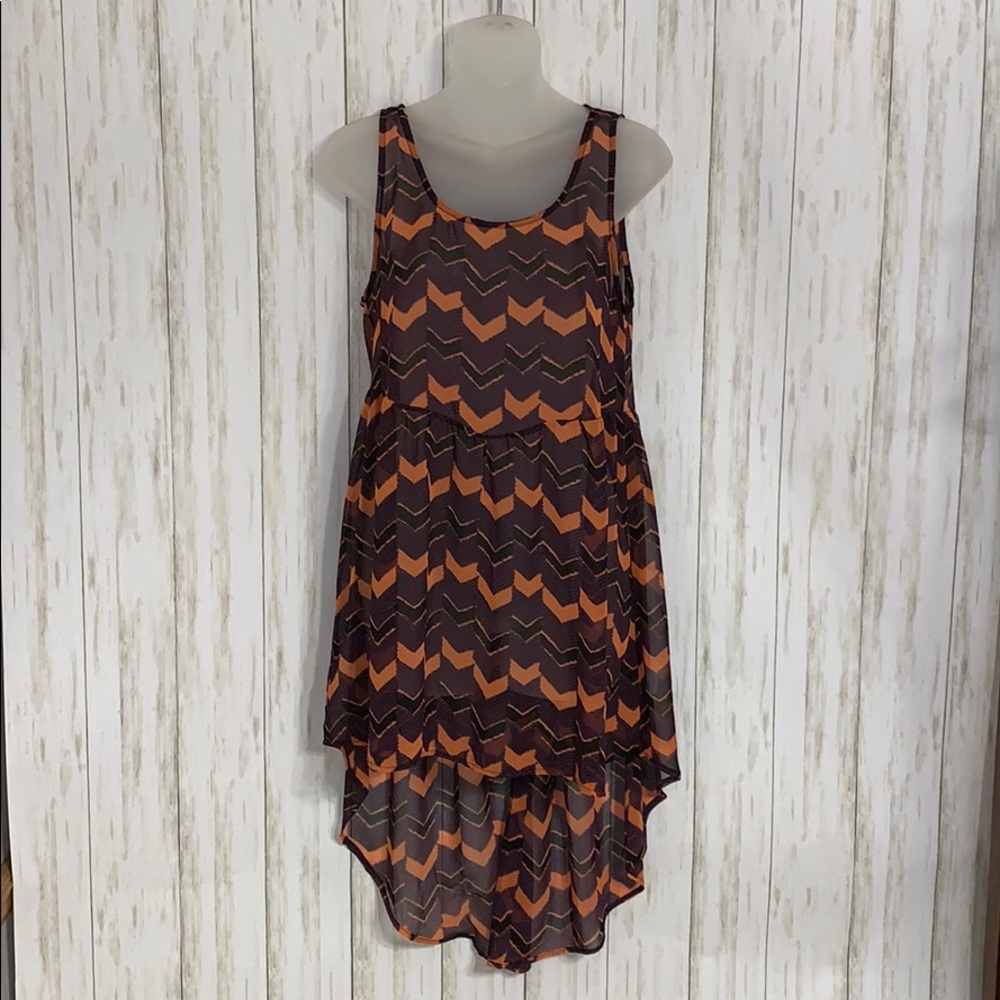 Size S Audrey 3+1 Chevron Print Tunic